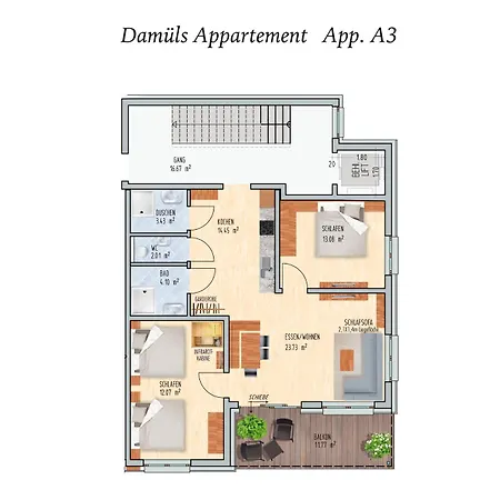Damuels Appartements Lejlighedshotel 2*